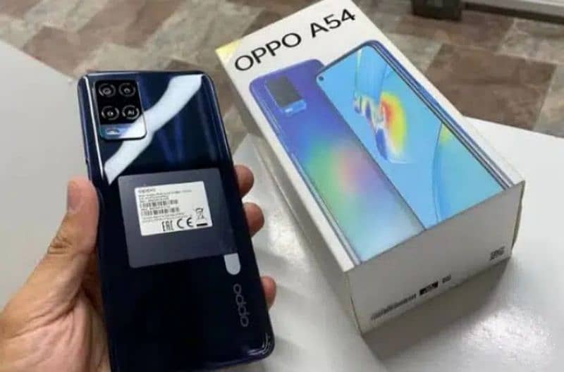 OPPO A54 BLACK | 4/128 Perfectly working with box charger genuine 0