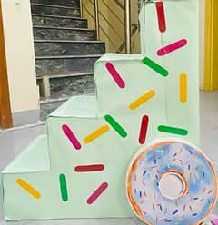 stair case stand  for kids room decor or birthday decor