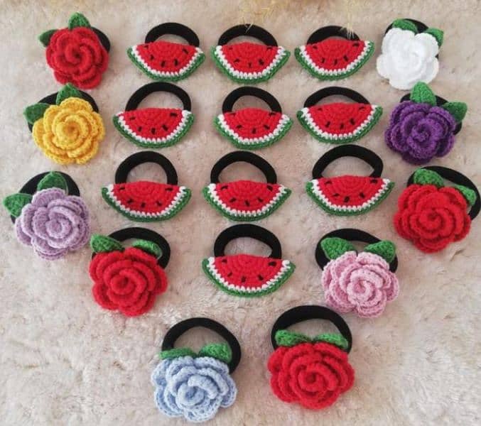 crochet hair accessories 17