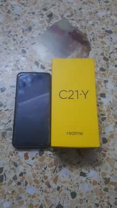Realme c21y with box and charger pta approved