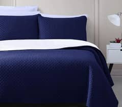 3pc micro Quilted comforter set •