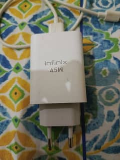 Infinix Note 30 45watt Original Charger Box wala 0
