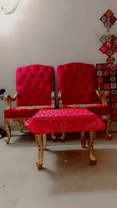 2 seater sofa set with table