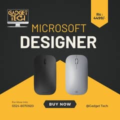 Microsoft Designer Slim Bluetooth Mouse Like Apple Magic 1 2 Grey Mac