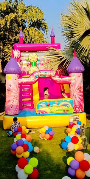 Jumping castle on Rent cotton candy Pop corn balloon'Decor 03324761001 0