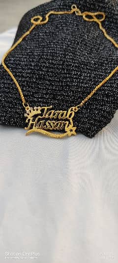 customised Gold Plated Necklace