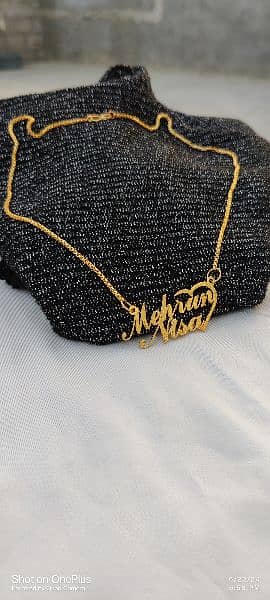 customised Gold Plated Necklace 1