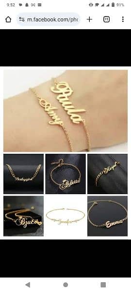 customised Gold Plated Necklace 5