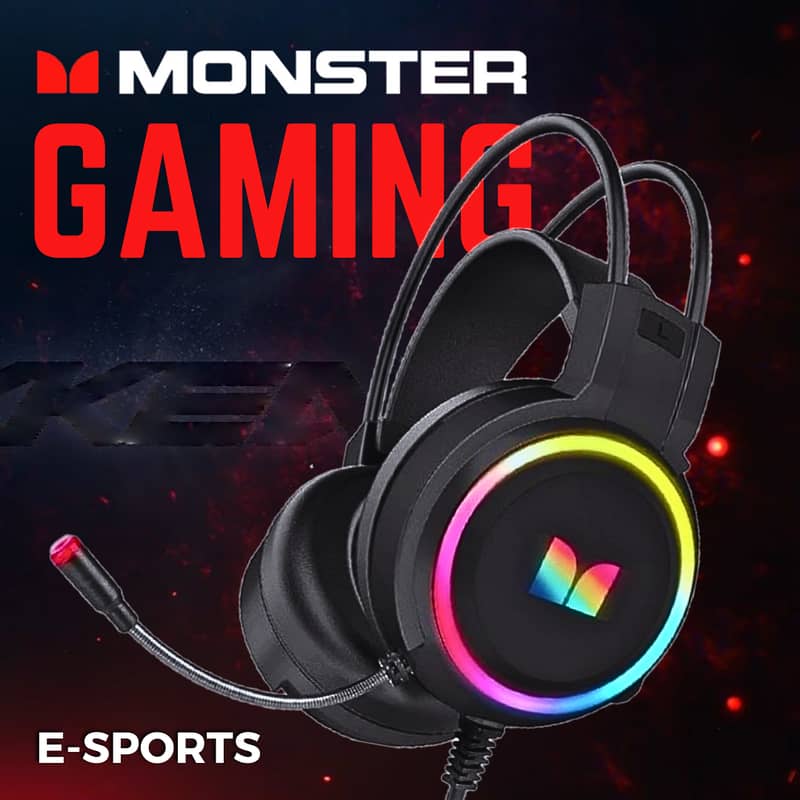 PRO RGB Gaming Headphones With USB Mic For PC Laptop XBOX PS4 Headset 1