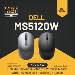 Dell MS5120 Multidevice Bluetooth Wireless Mouse Black Grey