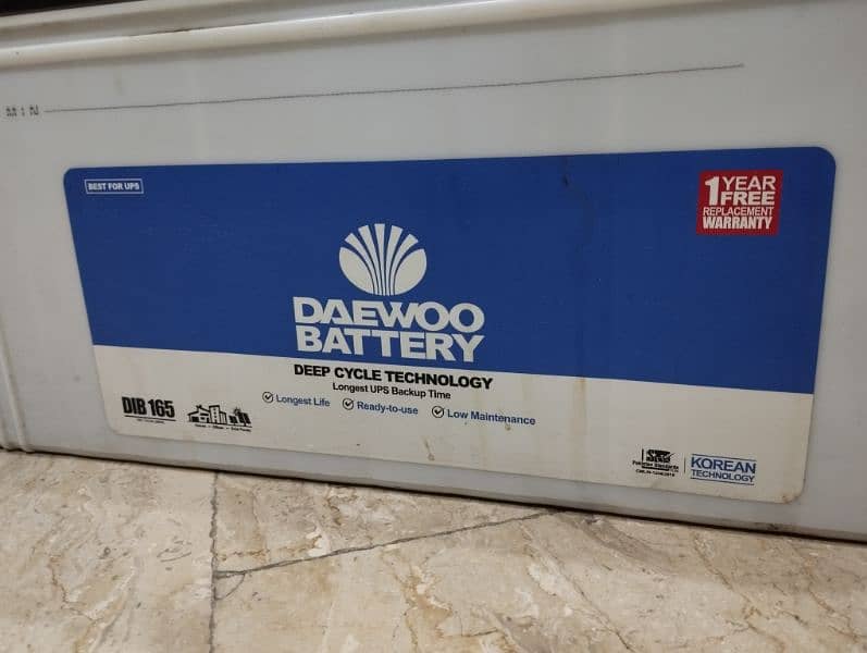 Daewoo UPS batteries ( DIB-165 ) Used for sale 4