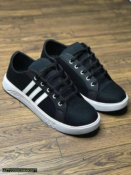 M. K soft lightweight sneakers for Men on Synthetic Material  black 3