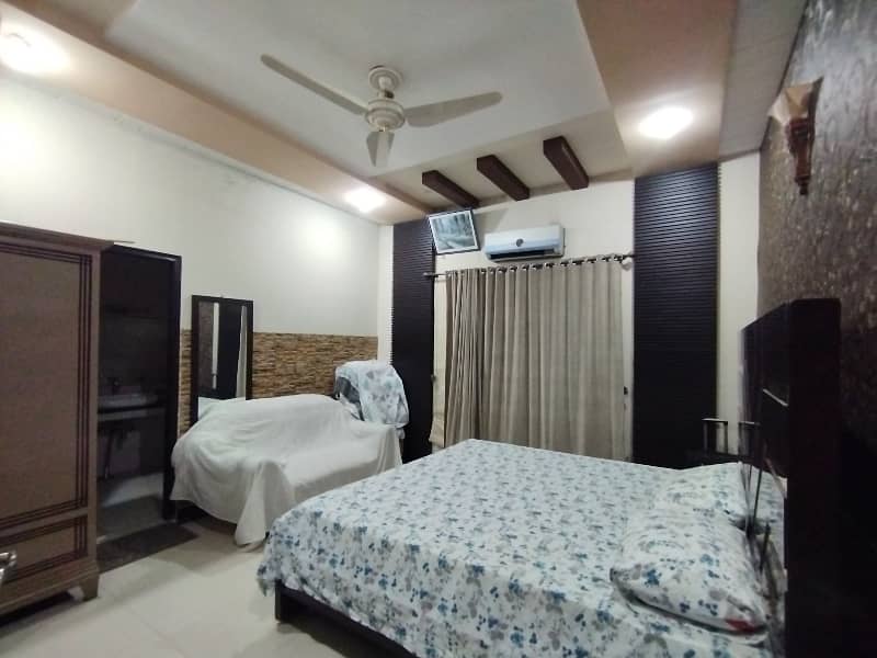 we are offering a 10 marla furnished house for rent in Jasmine block bahria town 10