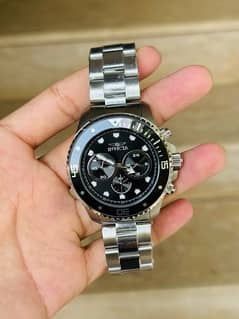 INVICTA Pro Diver Chronograph SS Men’s Watch 45mm Model No: 21787
