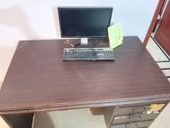 computer table and LCD 17"