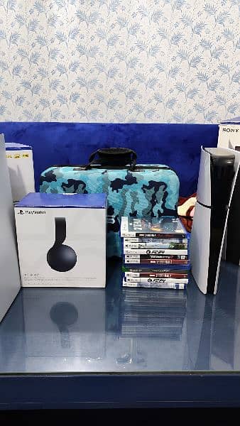ps5 slim playstation 5 games controllers travell bags pulse 3D headset 1