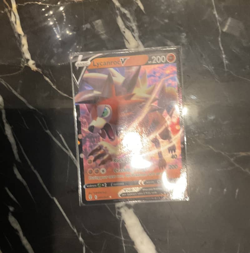 Pokémon Authentic TCG Lycanroc V card #91 0