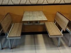 table with attach seats table and chair for sale