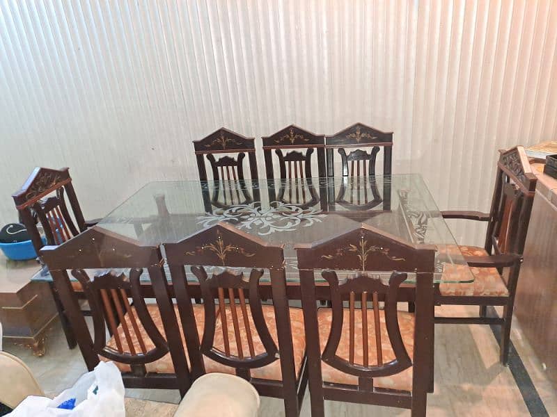Dinning Table with 8 chairs set 3