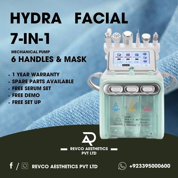 hydrafacial 7 in 1, 8 in 1 , 10 in 1, 11 in 1, 14 in 1 machines 1