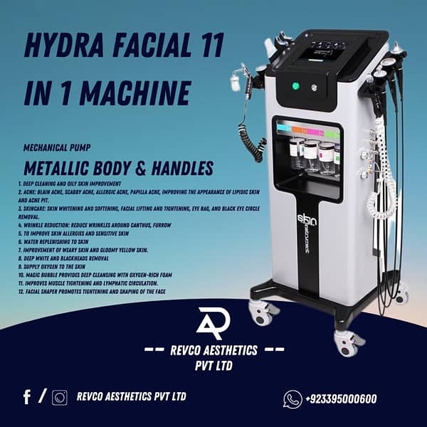 hydrafacial 7 in 1, 8 in 1 , 10 in 1, 11 in 1, 14 in 1 machines 3