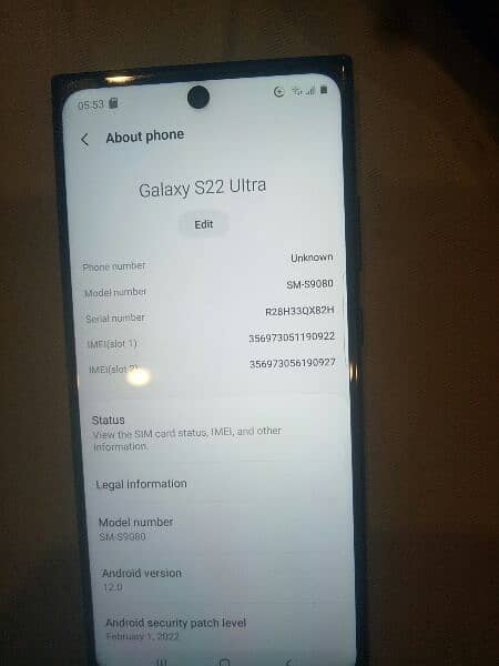 Samsung Galaxy s22 ultrs 4