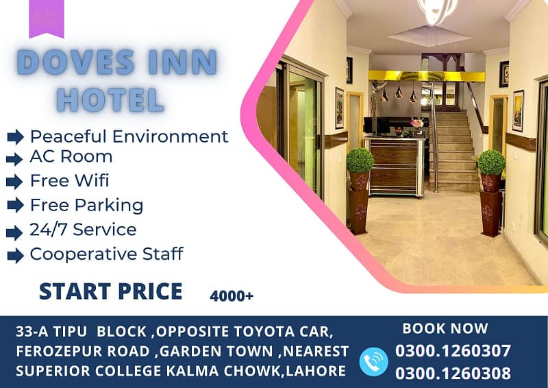 DovesI Inn Hotel Per night Room Rent 4500 13