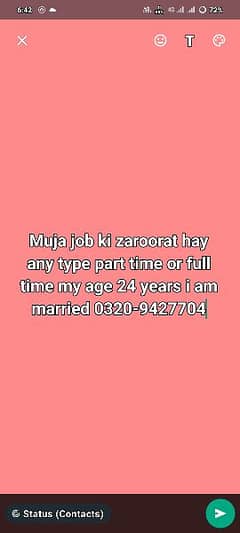 Need Job Medical And Any Type