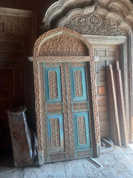 original sagwaan antique door for sale 1