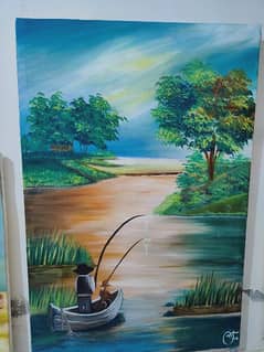 beautiful painting on canvas