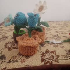 crochet flower pot 0