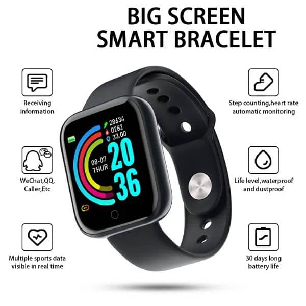 Digital Smart Watch touch Screen 3