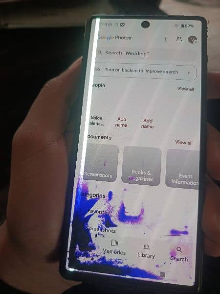 pixel 6  in line and glass crack 9