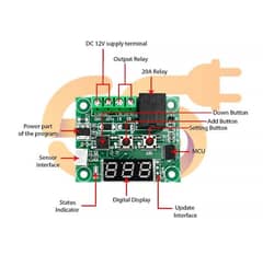 W1209 Digital thermostat temperature controller for incubator