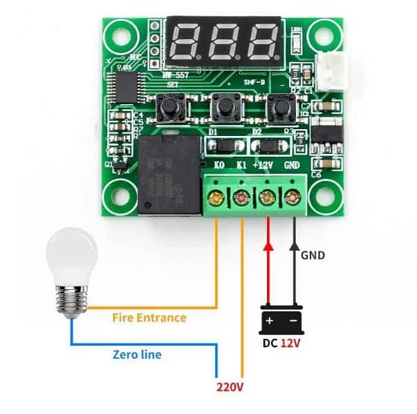 W1209 Digital thermostat temperature controller for incubator 4