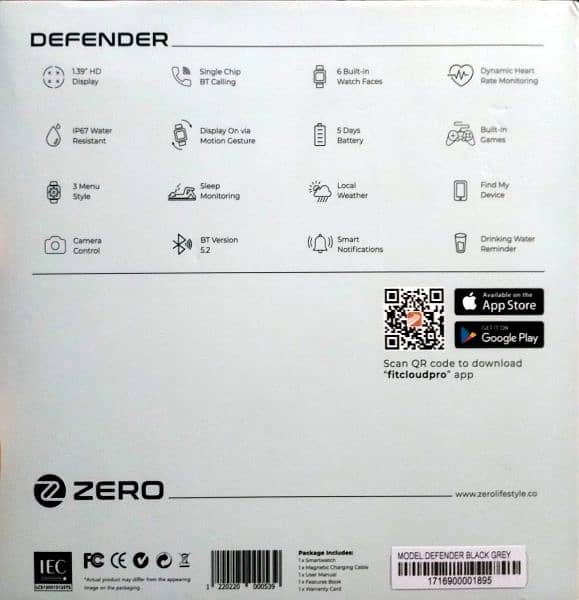 ZERO DEFENDER SMARTWATCH 6