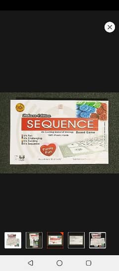 SEQUENCE STRATEDGY BOARD GAME LAMINATED BOARD IN BEST PRICE