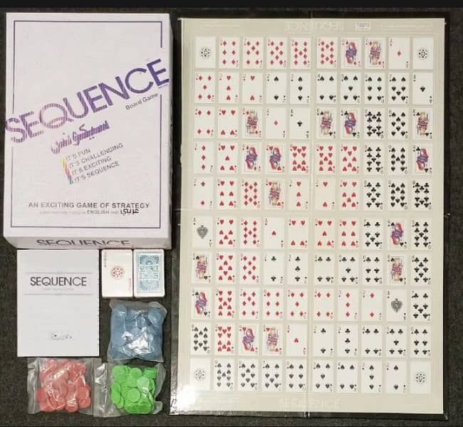 SEQUENCE STRATEDGY BOARD GAME LAMINATED BOARD IN BEST PRICE 5