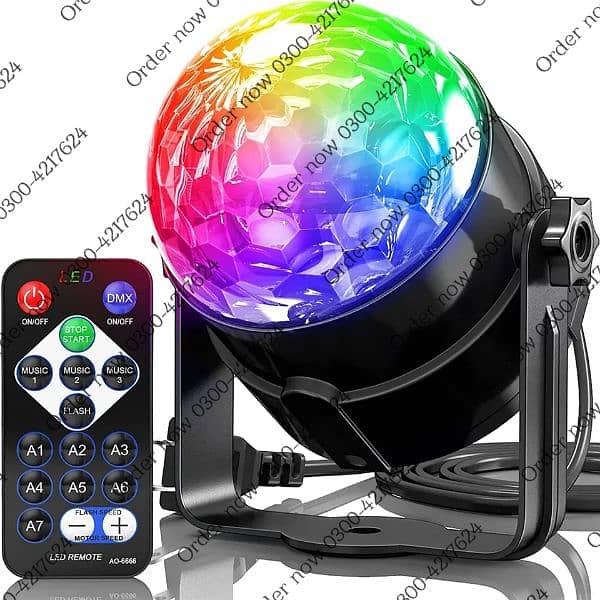 7 Colors Strobe Light Sound Activated Stage with Remote Control 0