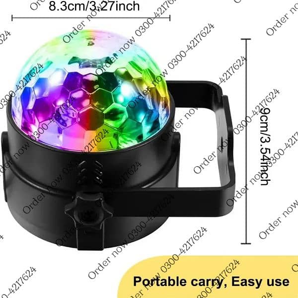 7 Colors Strobe Light Sound Activated Stage with Remote Control 2