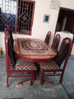 DINNING TABLE WITH SIX CHAIRS FOR SALE