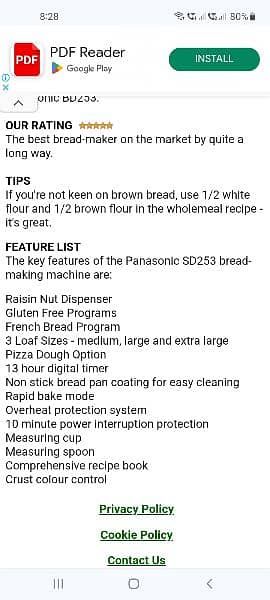 Panasonic bread maker | bread, cake and pizza dough maker 7