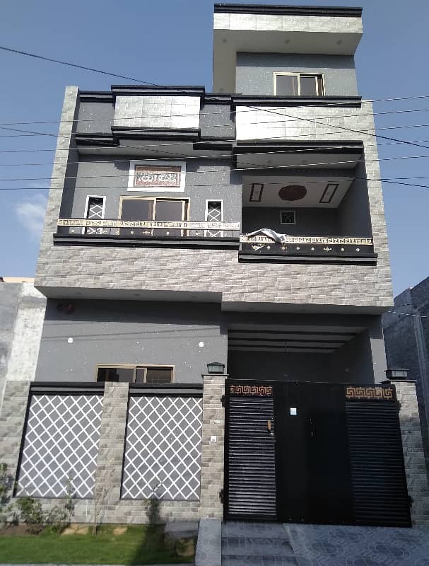4 Marla Brand New Modern Design Half Triple Storey House For Sale In A Block Bismillah Housing Society Lahore. 0