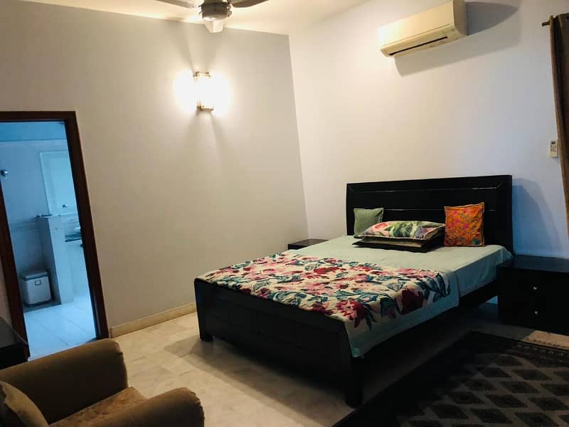 DHA Phase 5 Fully Furnished Ground Floor One Bed Rooms TV Lounge For Executive 7