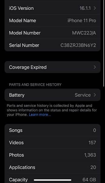 iphone 11 Pro (64GB) PTA Approved, Gray Color 5