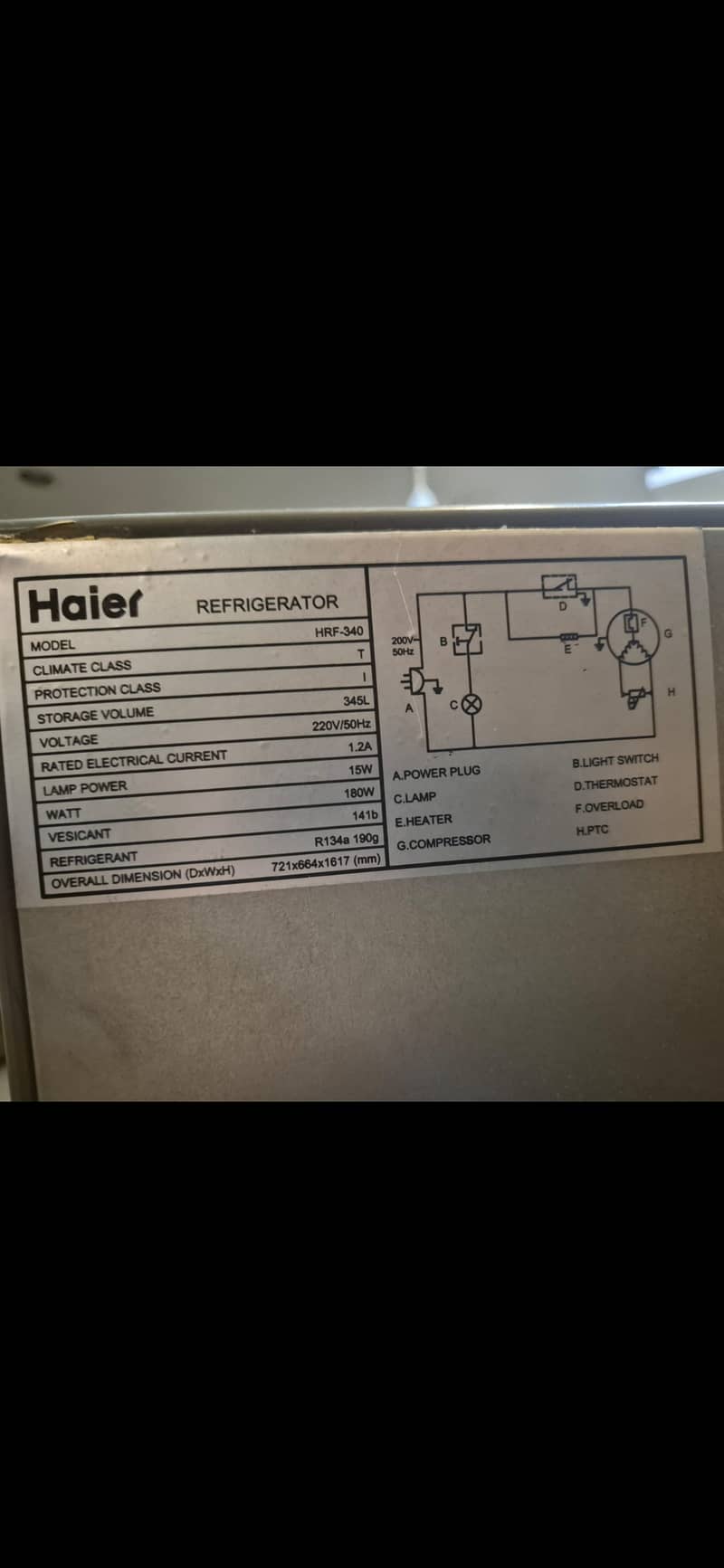 Haier Refrigerator with Stabiliser 5