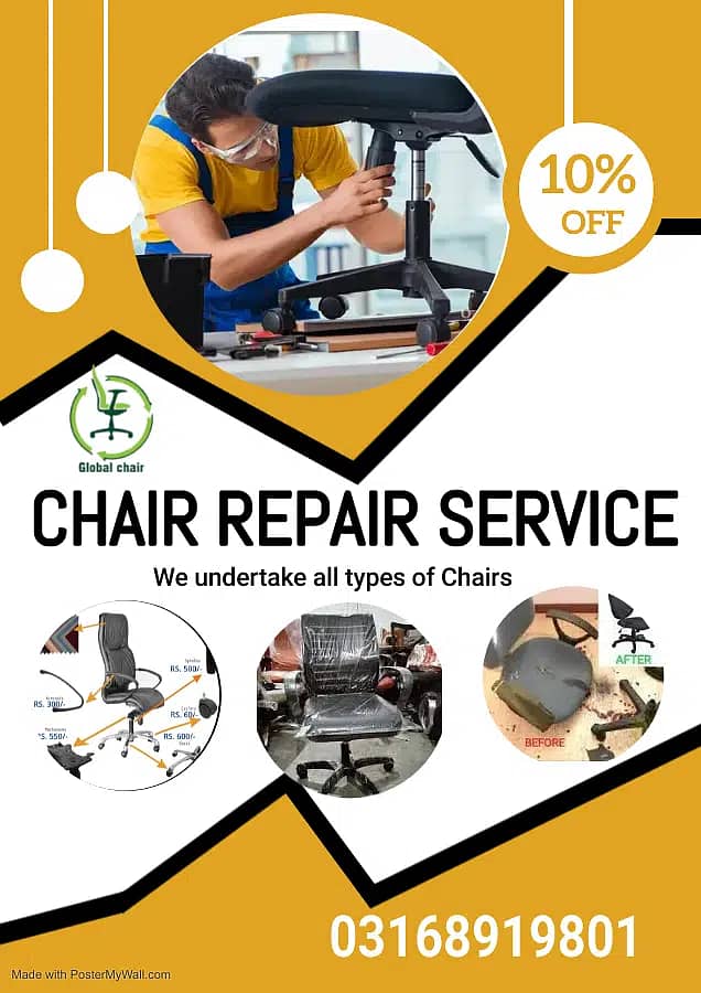 Office chair repair | Revolving chair repair | Chair repairing 0