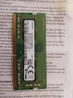 Laptop Ram DDR 4 Samsung Brand 8Gb 2400T mhz 0