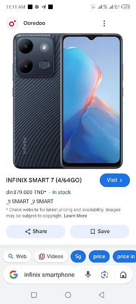 Infinix smart 7 Hd 0