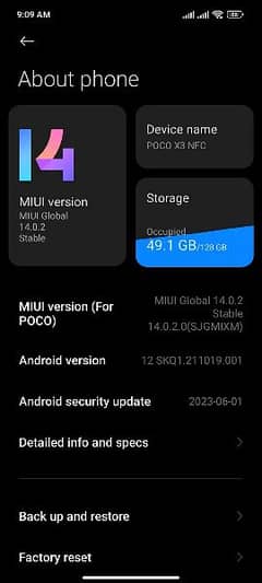 poco x3 nfc 6+2/128gb